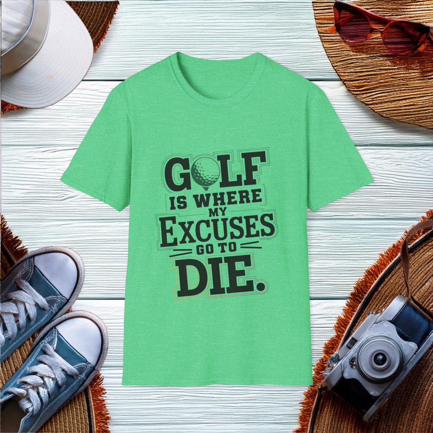 Excuses Die on the Golf Course T-Shirt - Location: United States