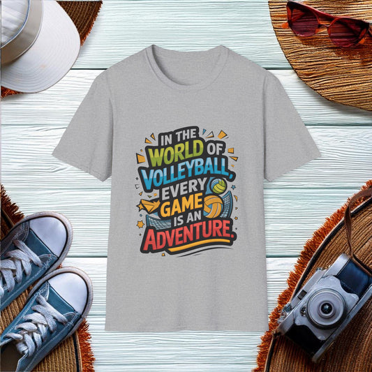 In the world of volleyball every game is an adventure T-Shirt - Location: United States