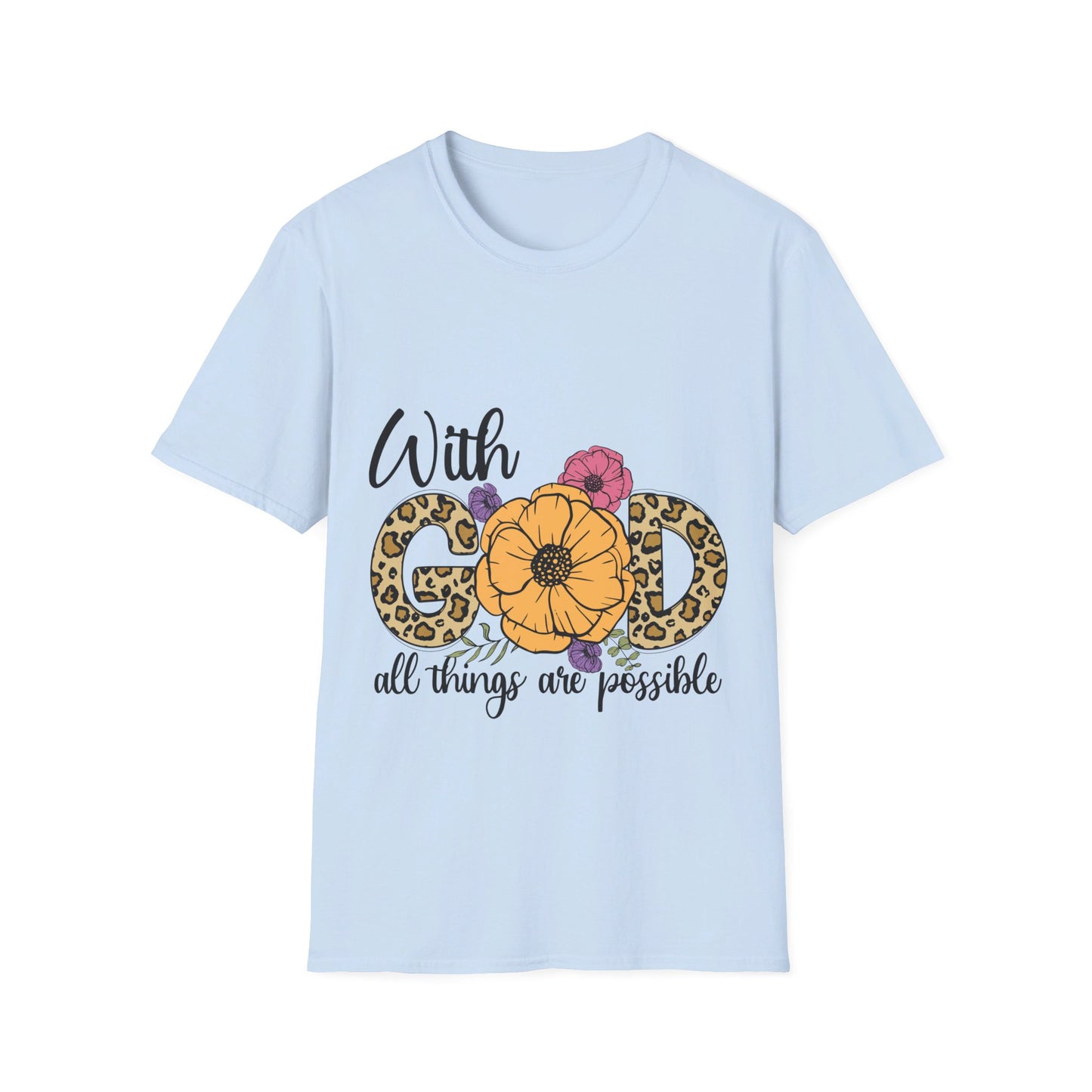 with god all things are possible-  T-Shirt