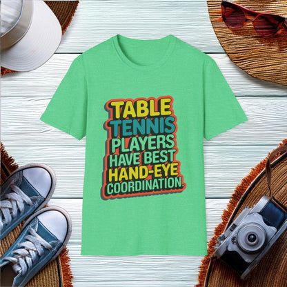 Table Tennis Hand-Eye Coordination T-Shirt - Location: United States