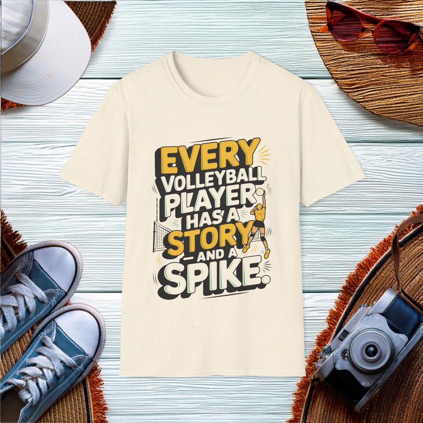 Every volleyball player has a story  and a spike T-Shirt - Location: United States