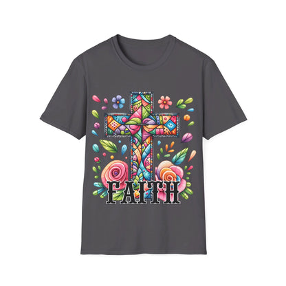 Faith - Cross - flowers  T-Shirt