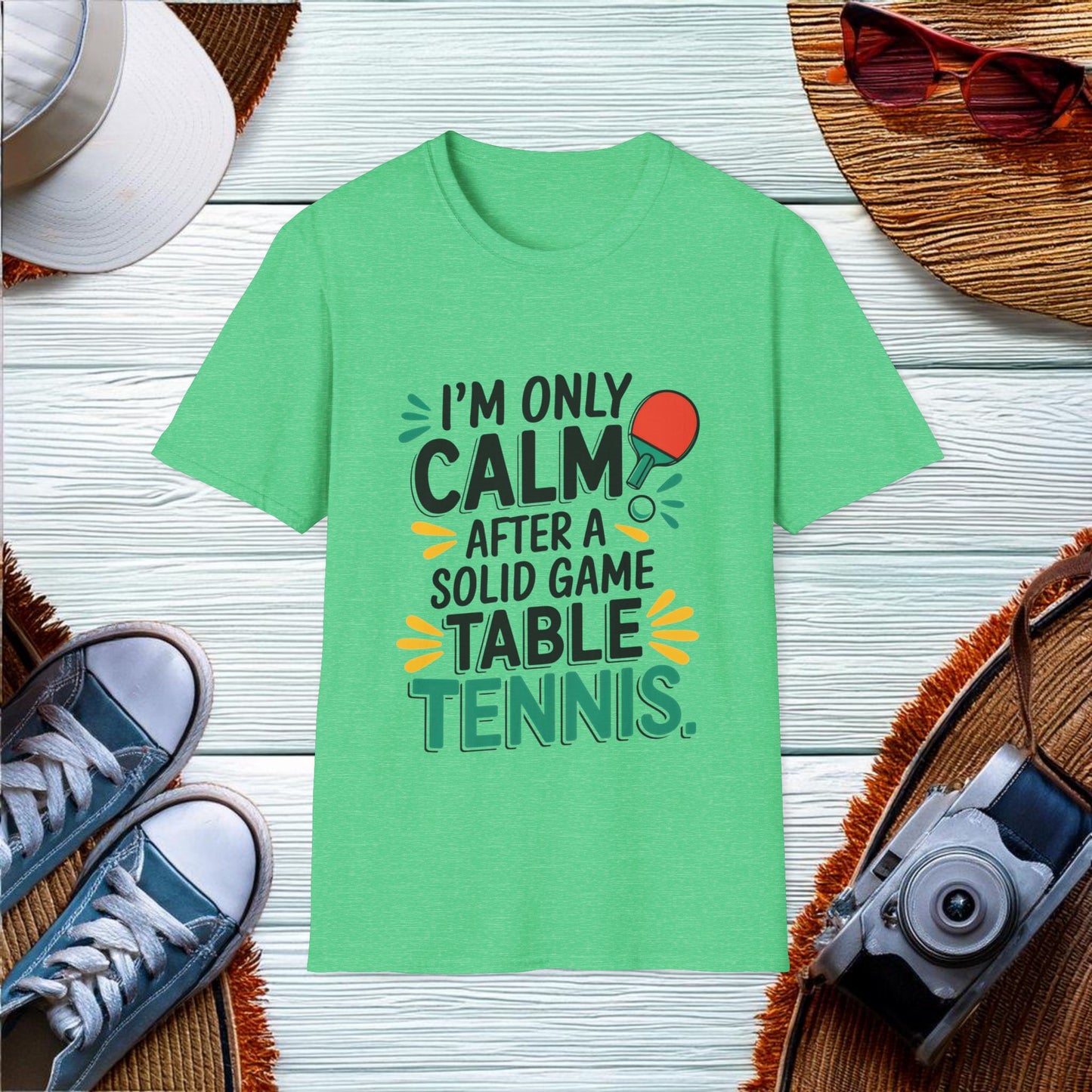 Calm After Table Tennis T-Shirt - Location: United States