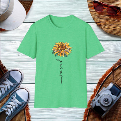 Jesus Sunflower  T-Shirt