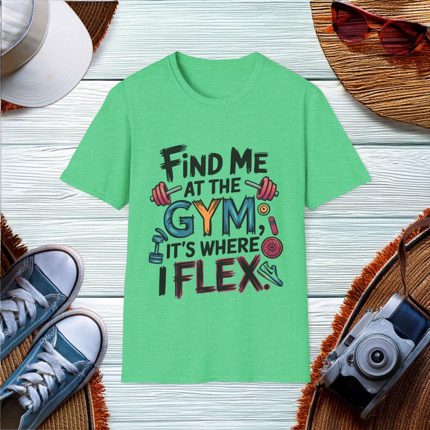 Flexing at the Gym T-Shirt - Location: United States