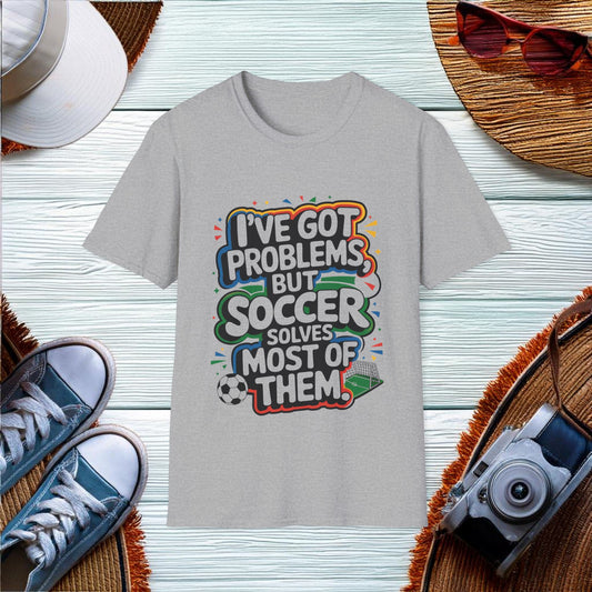 Soccer Solves Problems T-Shirt - Location: United States