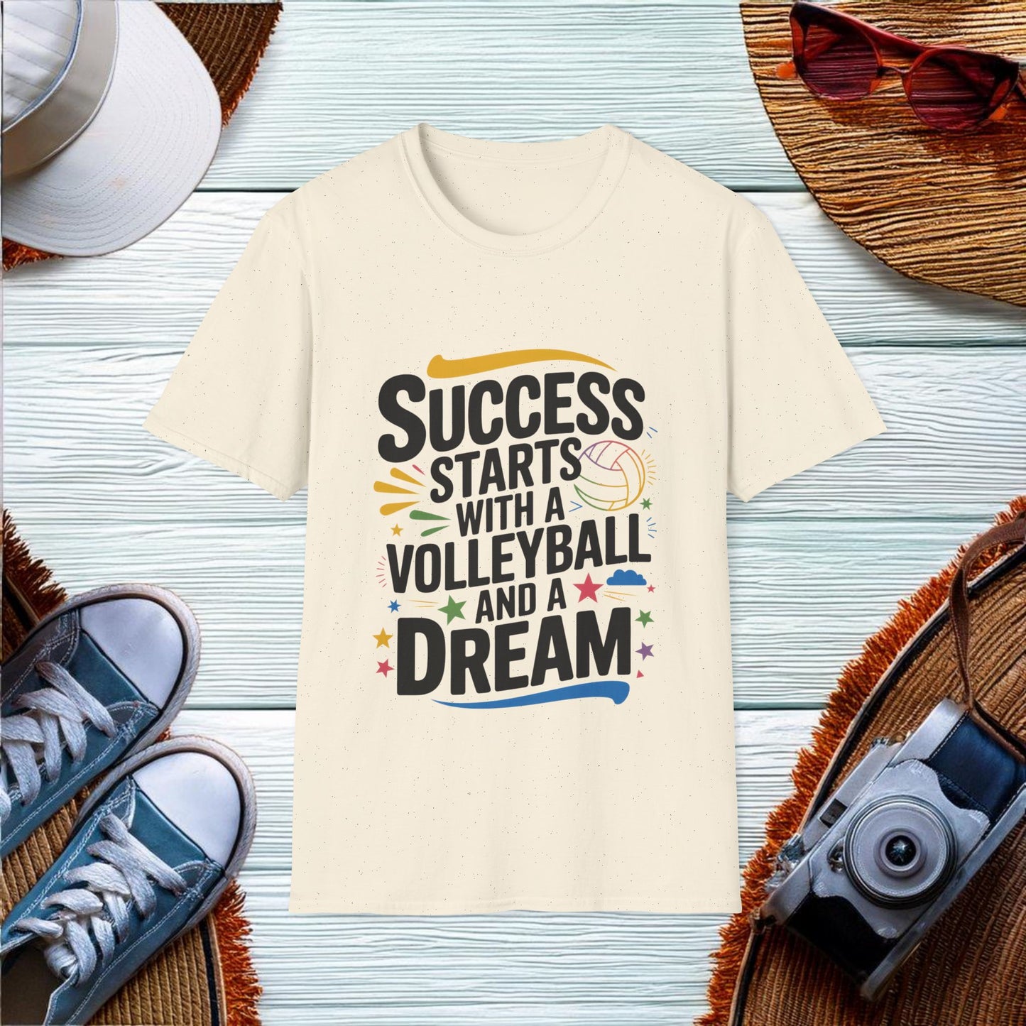 Success and Volleyball T-Shirt - Location: United States