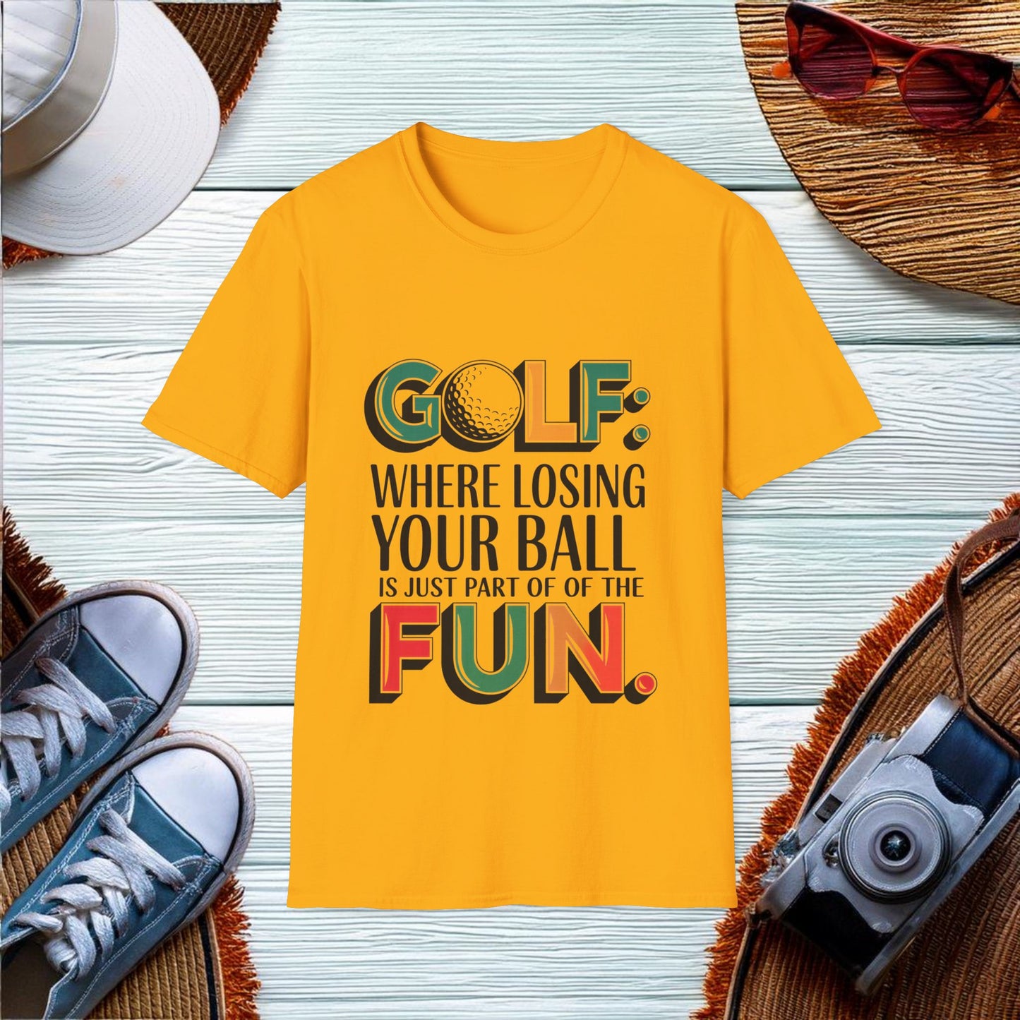 Golf Humor Losing Balls T-Shirt - Location: United States