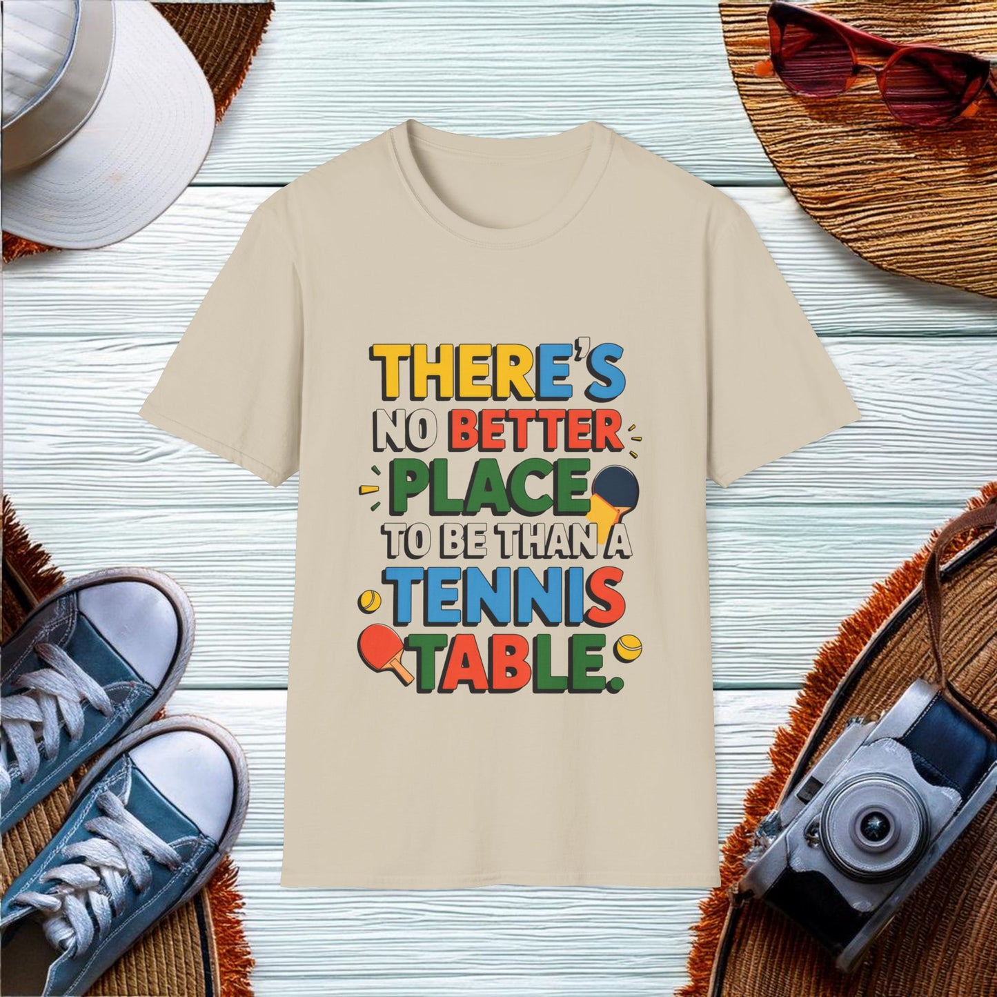 The Best Place for Table Tennis T-Shirt - Location: United States