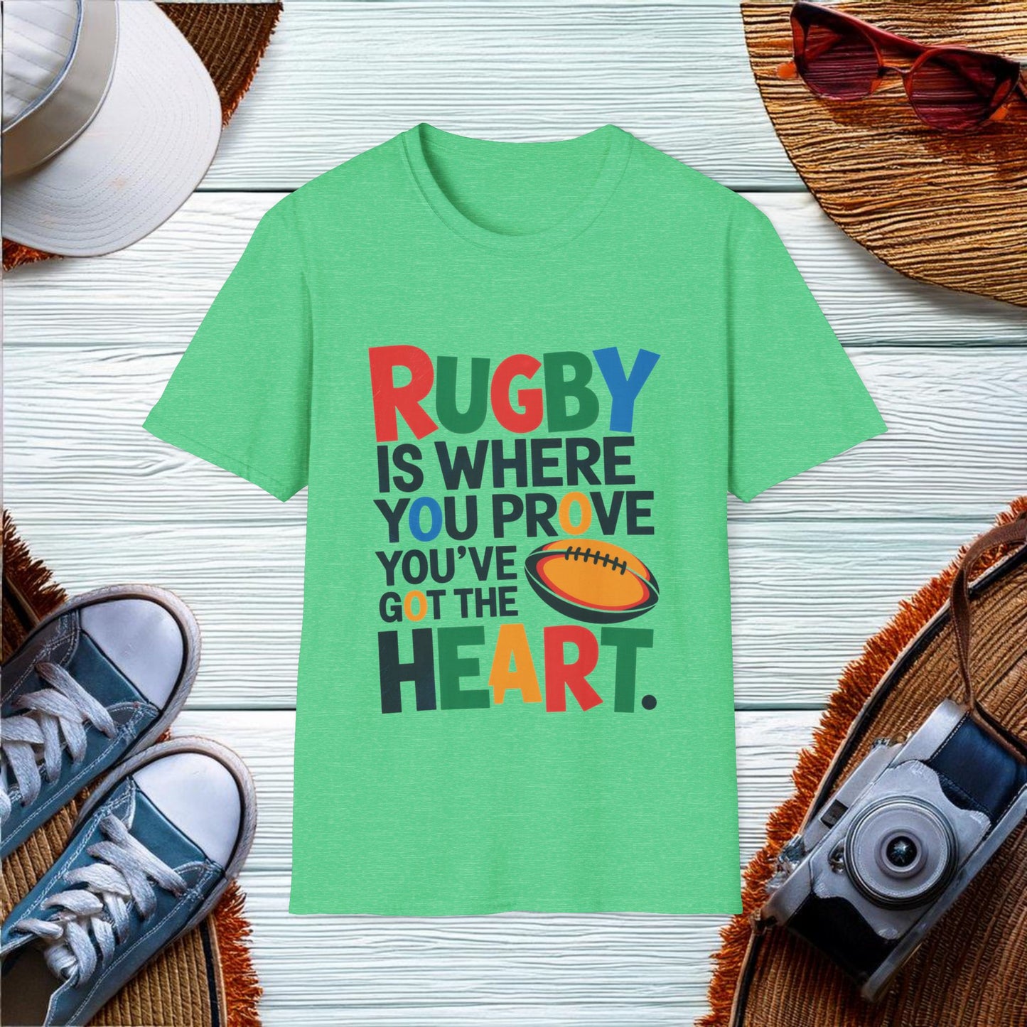 Heart and Rugby T-Shirt - Location: United States