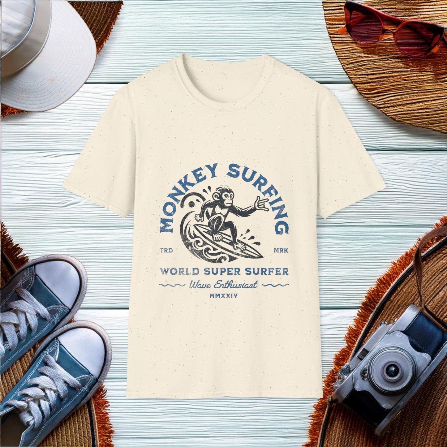 Monkey Surfing T-Shirt