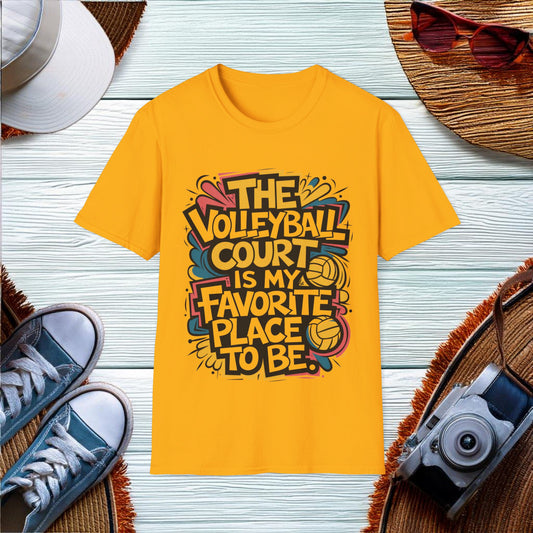 The volleyball court is my favorite place to be T-Shirt - Location: United States