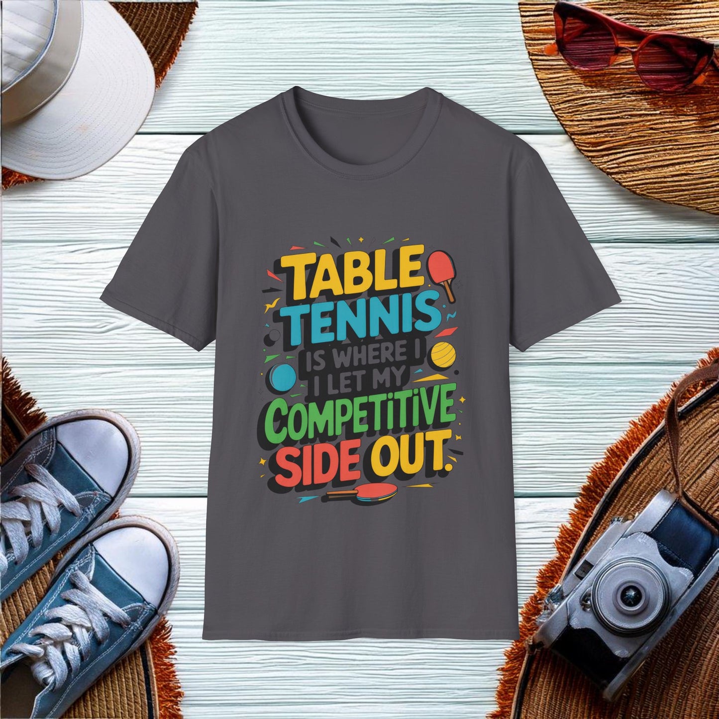 Competitive Side in Table Tennis T-Shirt - Location: United States