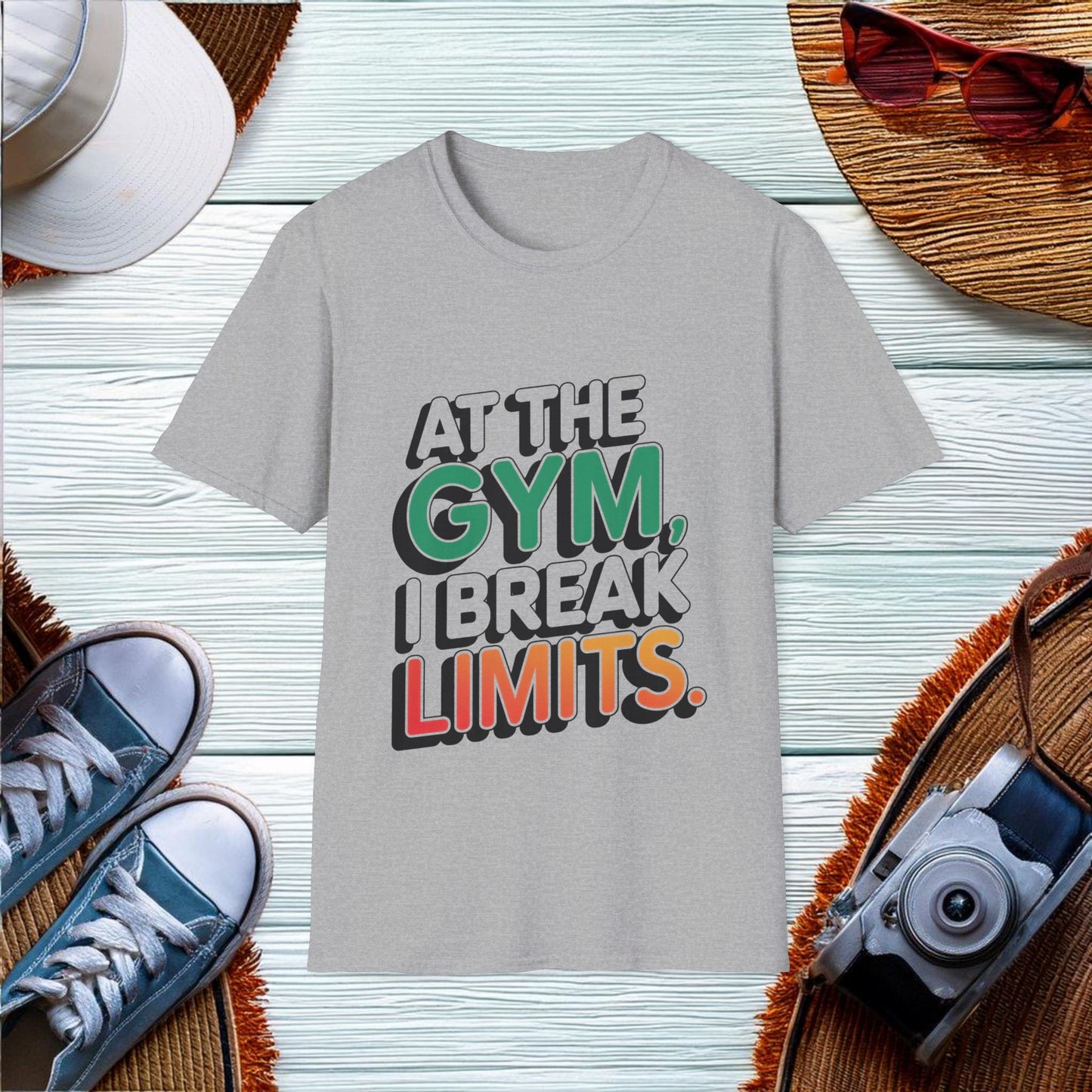 Breaking Limits at the Gym T-Shirt - Location: United States