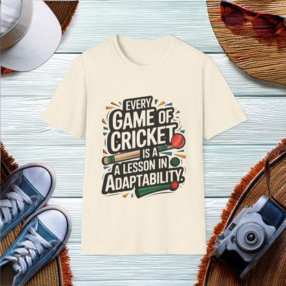 Adaptability in Cricket T-Shirt - Location: United States