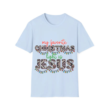 My favourit Chistmas light is Jesus T-Shirt