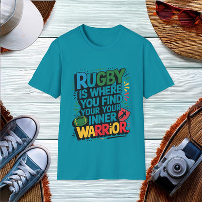 Inner Warrior Rugby Quote T-Shirt - Location: United States