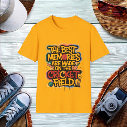 The Best Memories on the Cricket Field T-Shirt - Location: United States