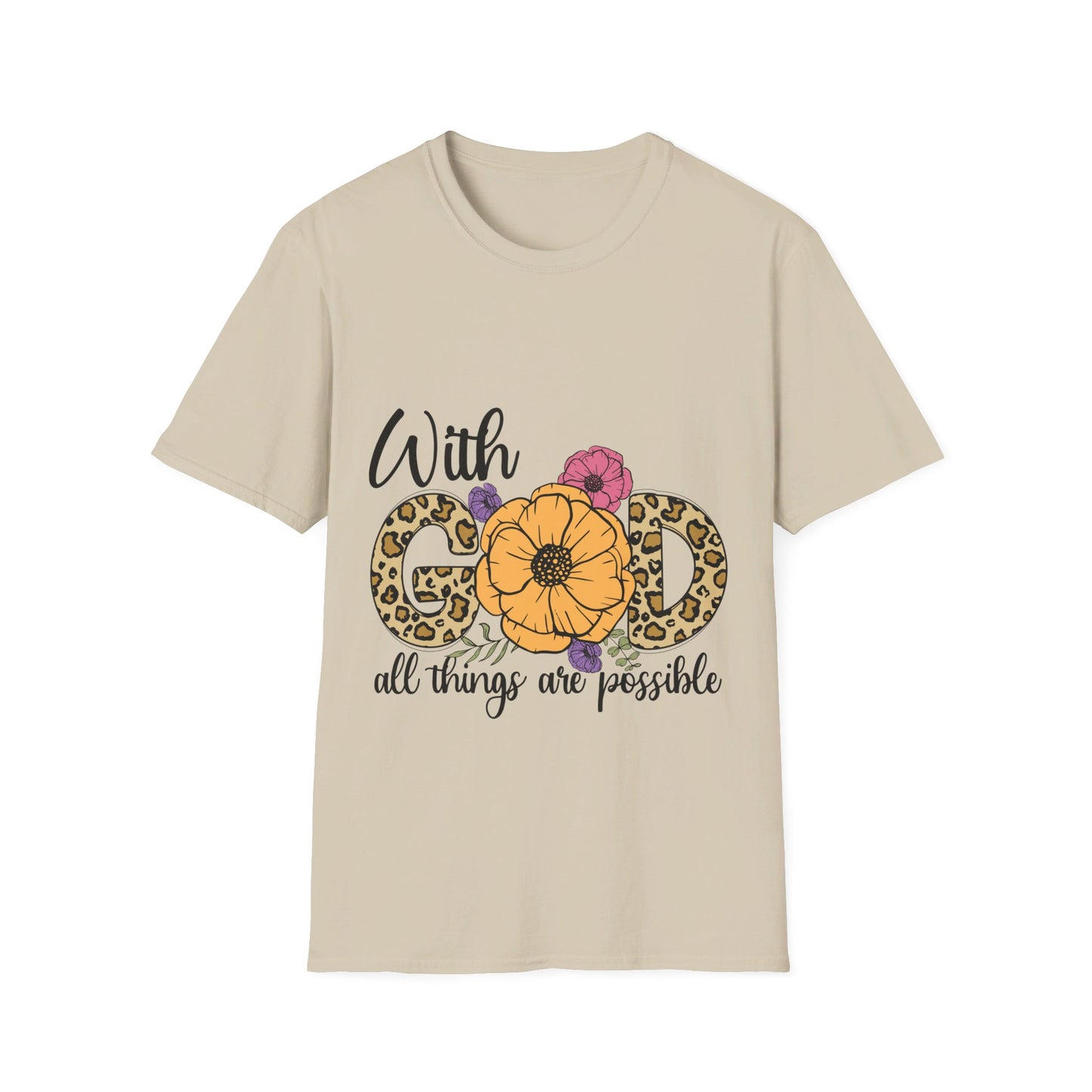 with god all things are possible-  T-Shirt