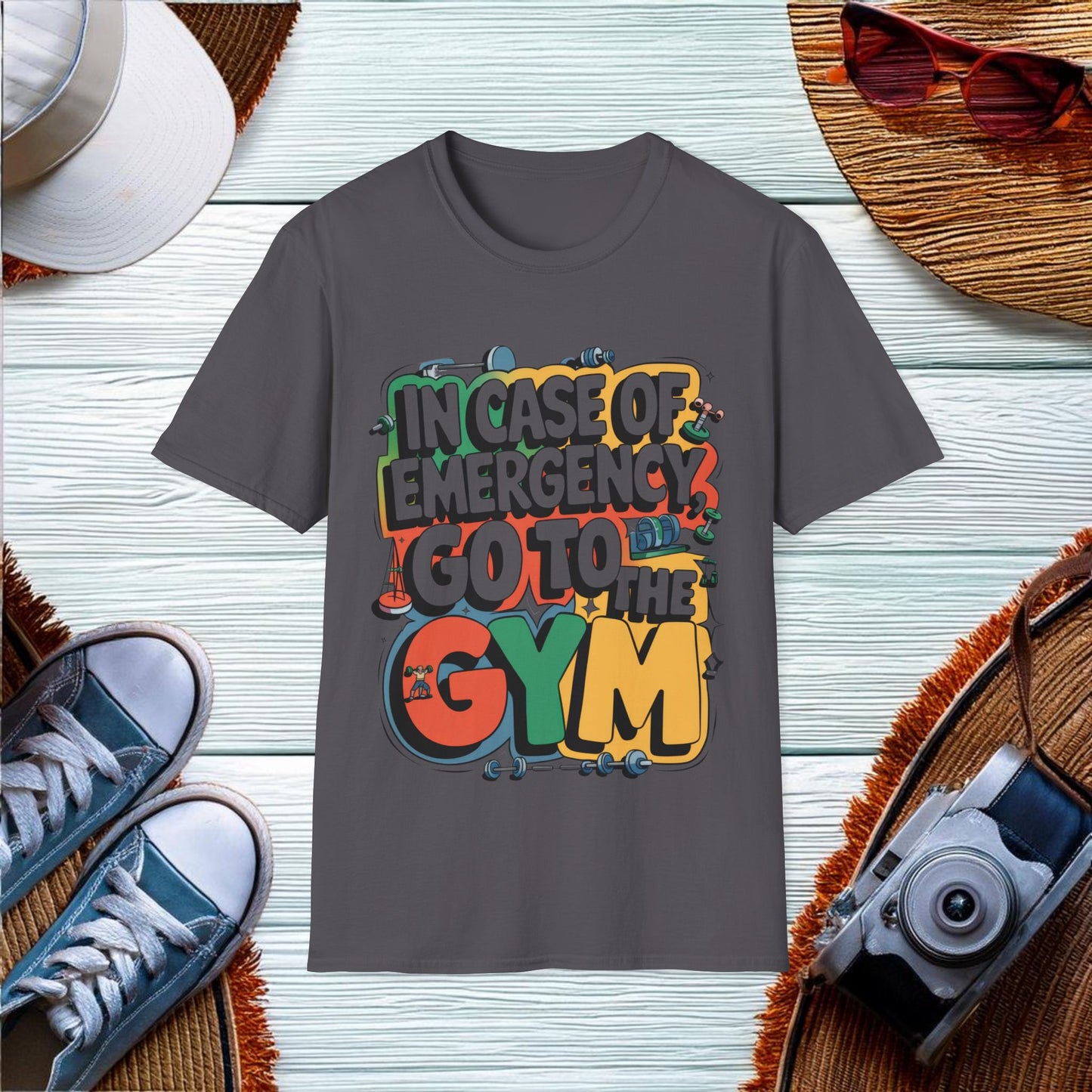 Emergency Gym Quote T-Shirt - Location: United States