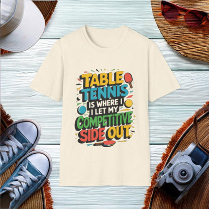 Competitive Side in Table Tennis T-Shirt - Location: United States