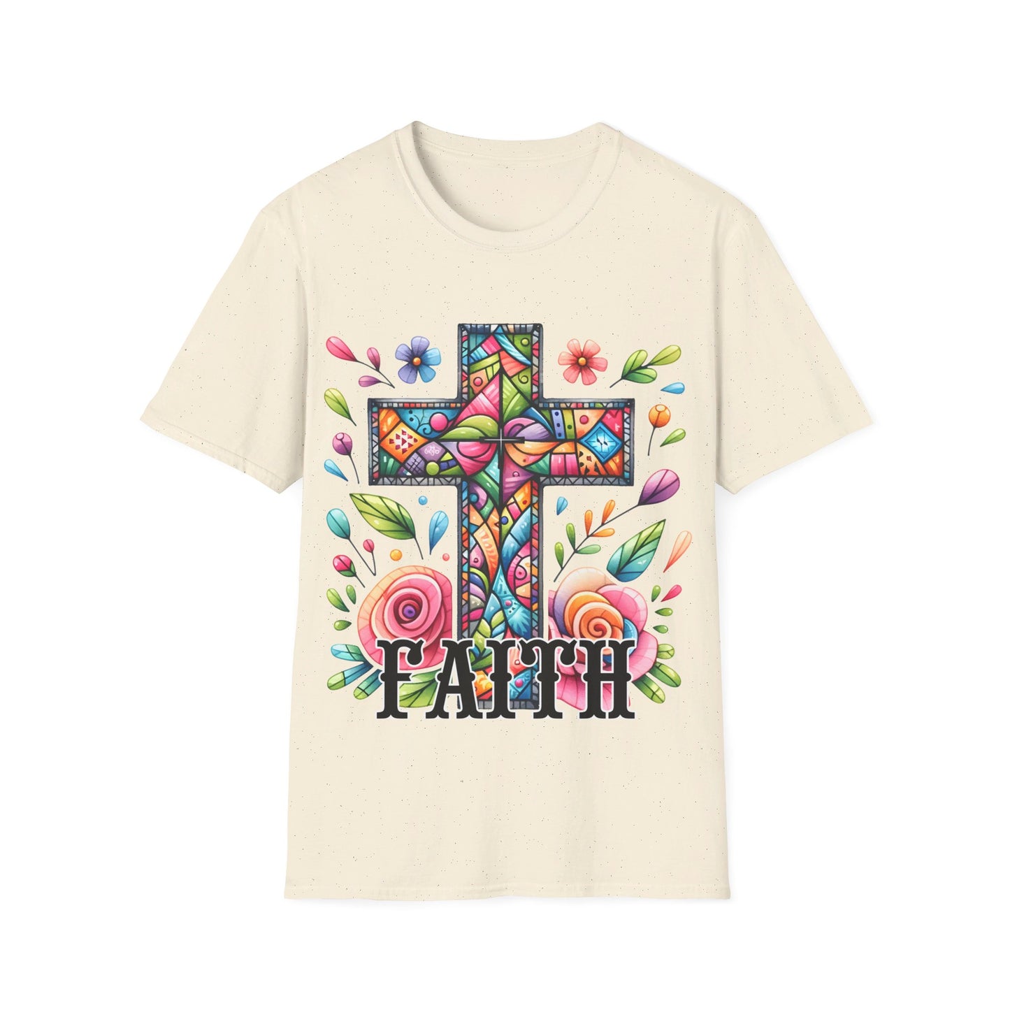 Faith - Cross - flowers  T-Shirt