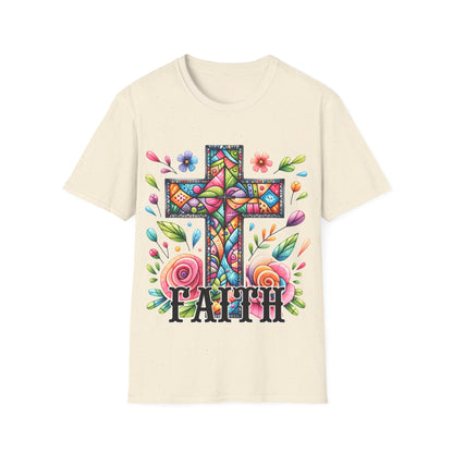 Faith - Cross - flowers  T-Shirt