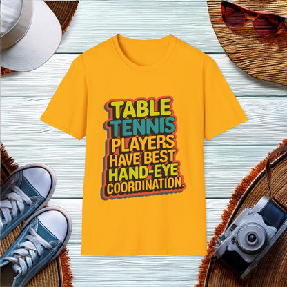 Table Tennis Hand-Eye Coordination T-Shirt - Location: United States