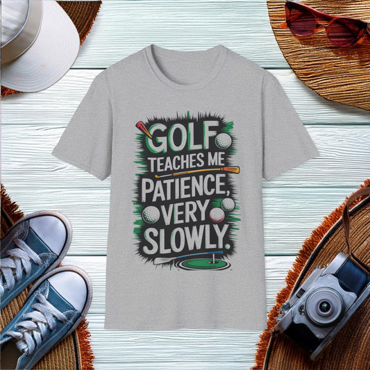 Golf teaches patience T-Shirt - Location: United States