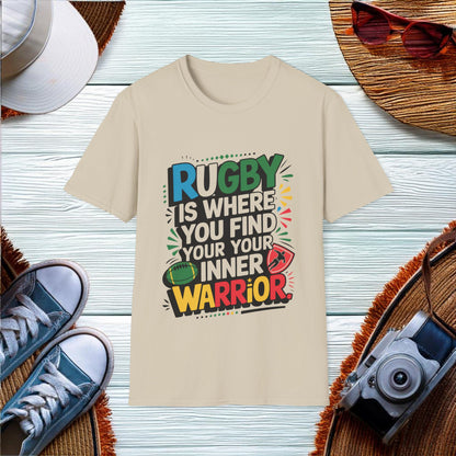 Inner Warrior Rugby Quote T-Shirt - Location: United States