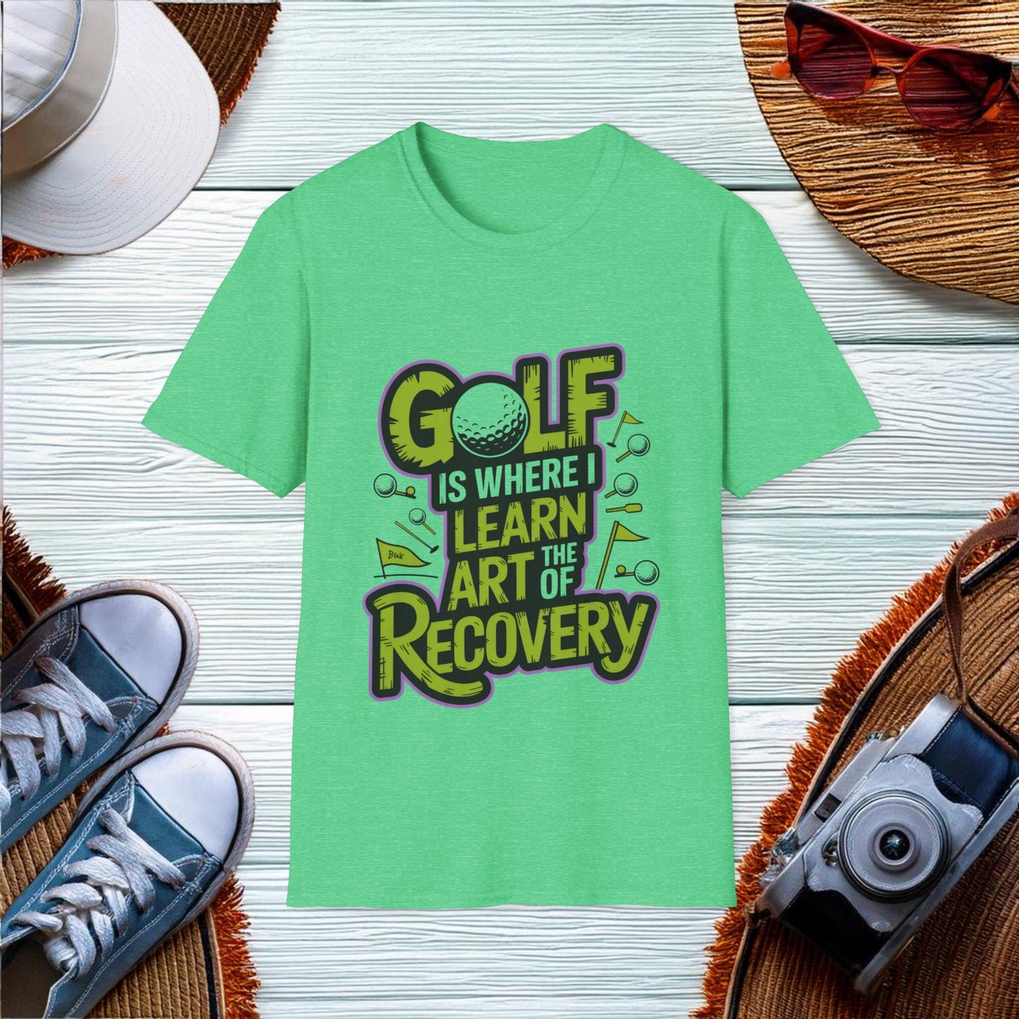 Golf is where I learn the art of recovery T-Shirt - Location: United States