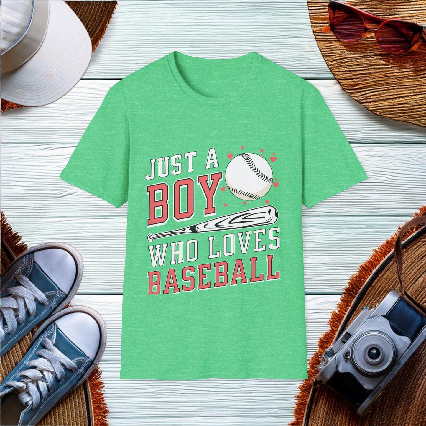 Just A Boy Who Loves Baseball T-Shirt