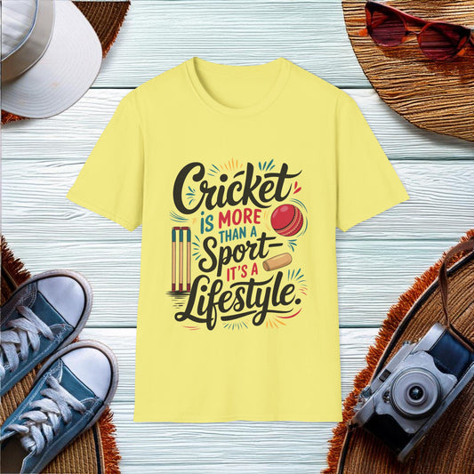 Cricket Lifestyle Quote T-Shirt - Location: United States