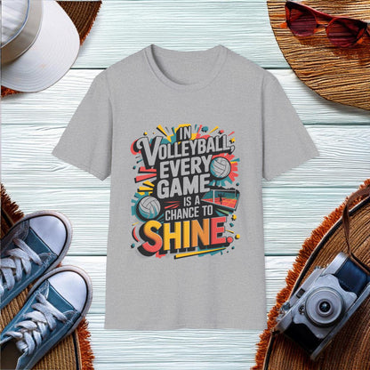 In volleyball every game is a chance to shine T-Shirt - Location: United States