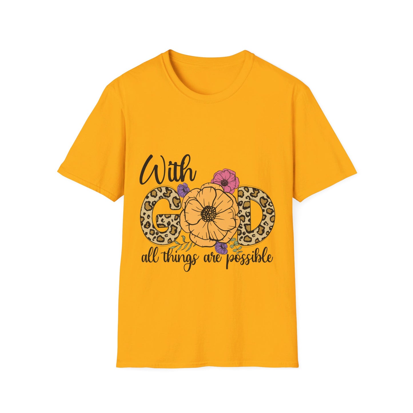 with god all things are possible-  T-Shirt