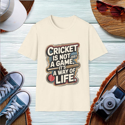 Cricket Enthusiast Quote T-Shirt - Location: United States