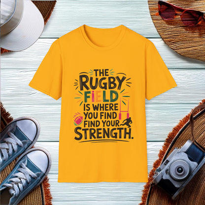 Finding Strength on the Rugby Field T-Shirt - Location: United States