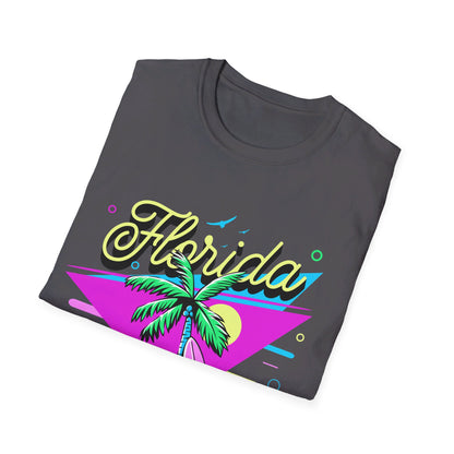 Floria Surfing Cocoa Beach Vintage Design T-Shirt