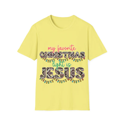 My favourit Chistmas light is Jesus T-Shirt