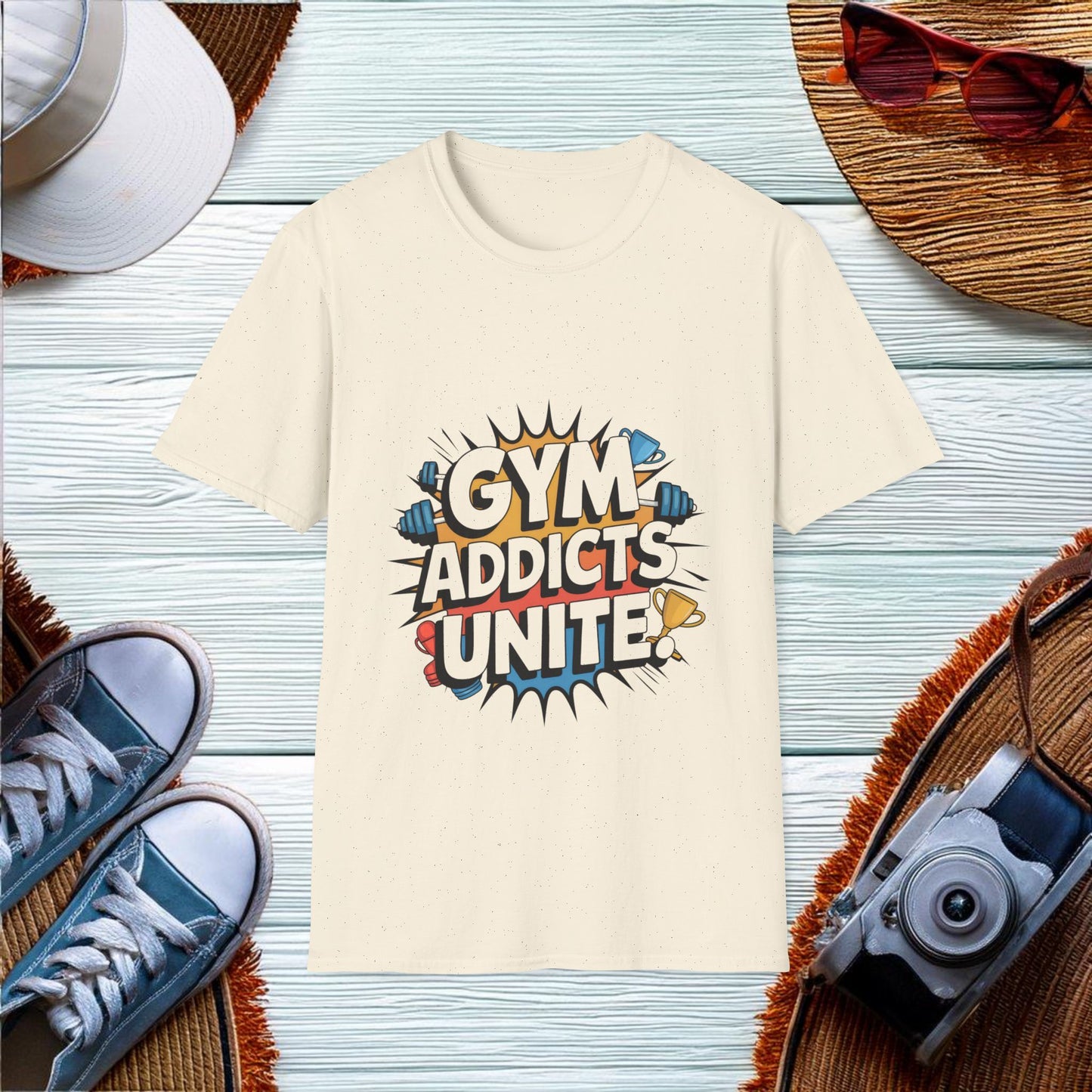 Gym Addicts Unite T-Shirt - Location: United States