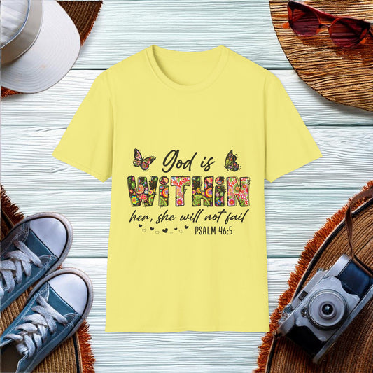 God is within her she will not fail  T-Shirt