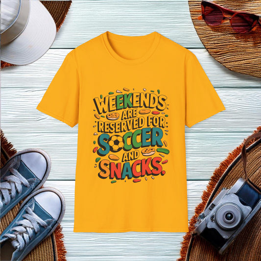 Weekends are for Soccer and Snacks T-Shirt - Location: United States