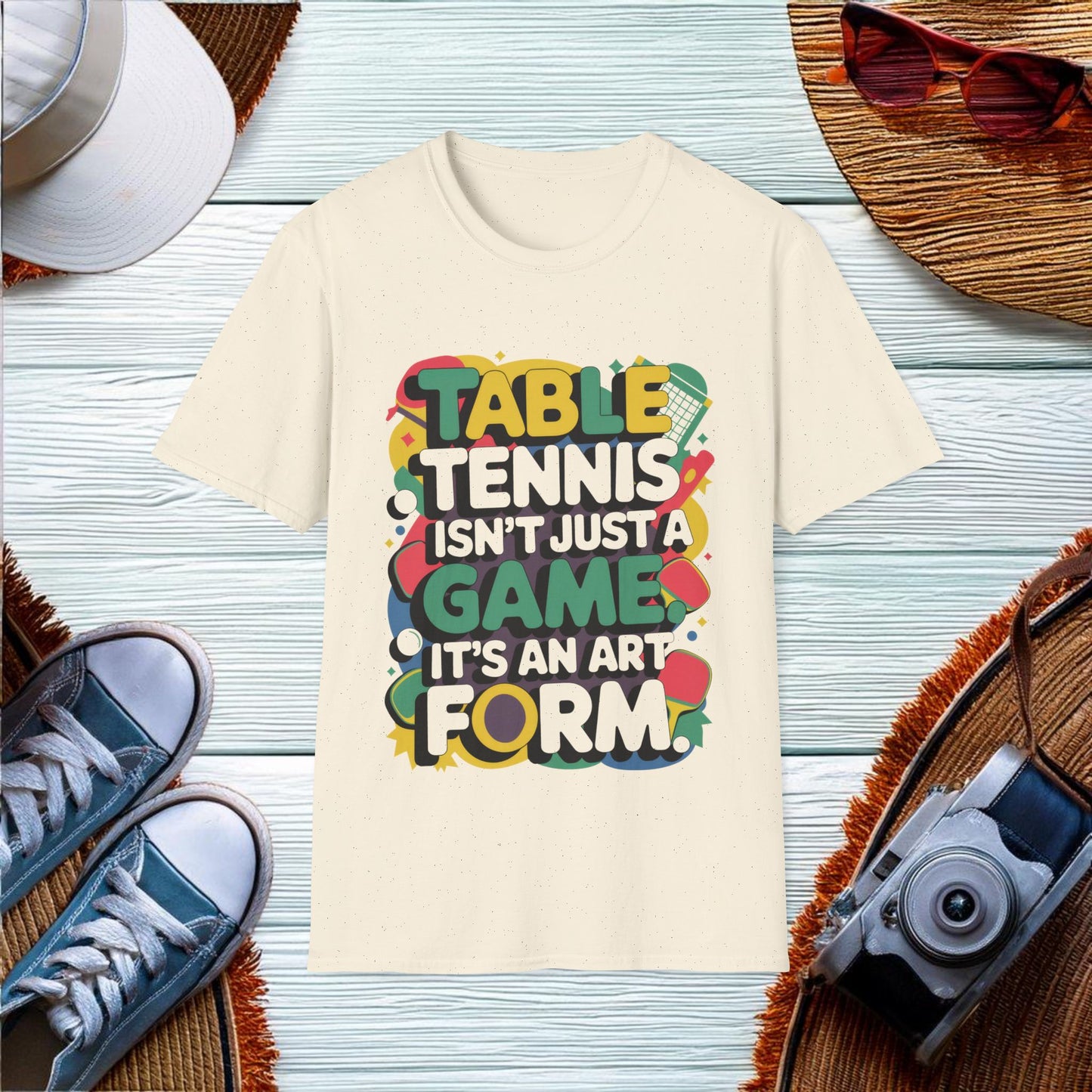 Table Tennis Art Form T-Shirt - Location: United States