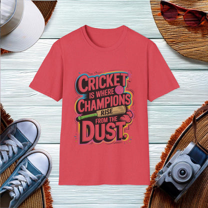 Champions Rise in Cricket T-Shirt - Location: United States