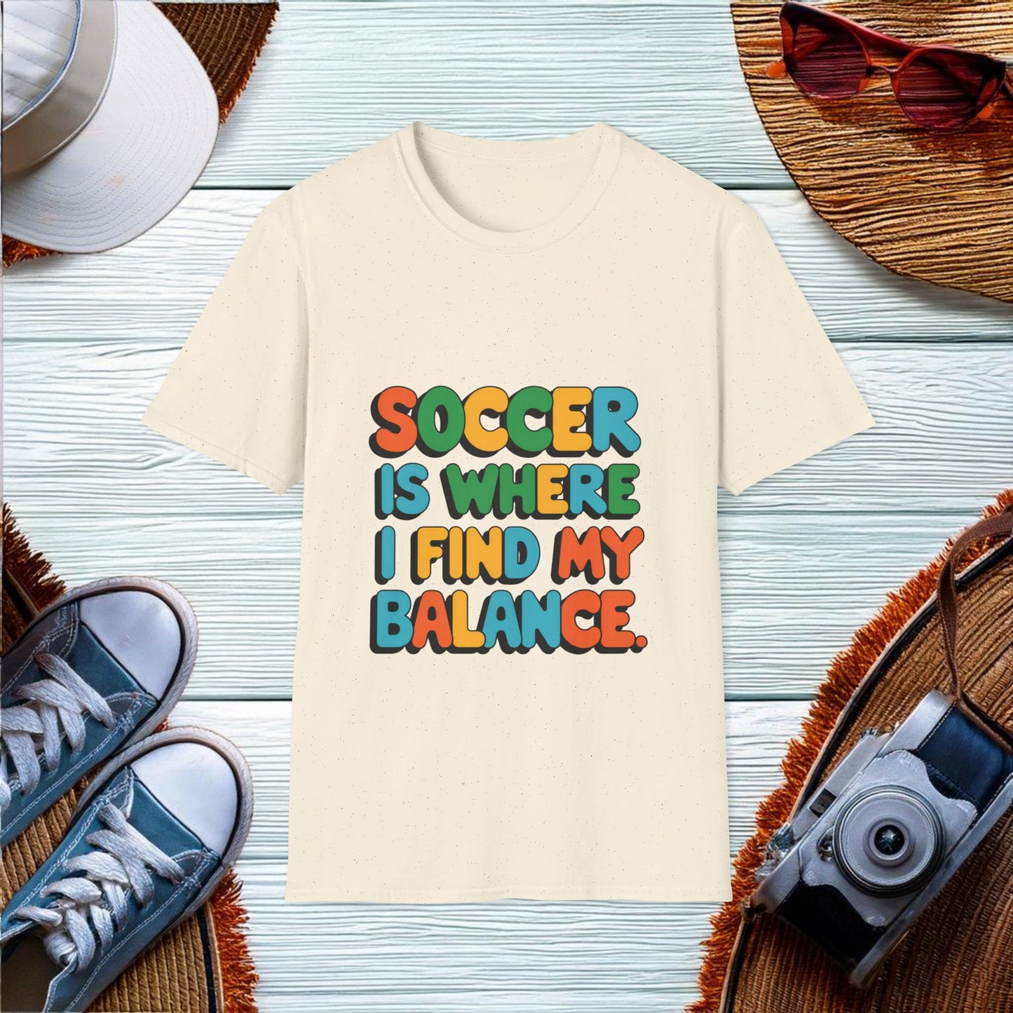 Finding Balance in Soccer T-Shirt - Location: United States