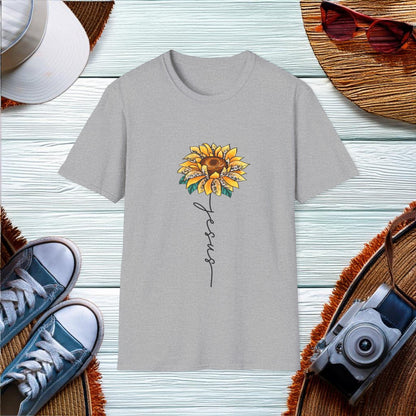 Jesus Sunflower  T-Shirt