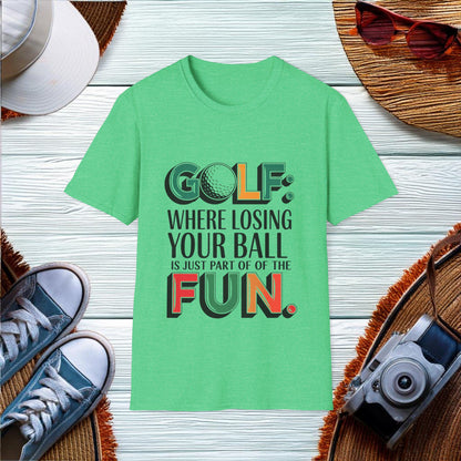 Golf Humor Losing Balls T-Shirt - Location: United States