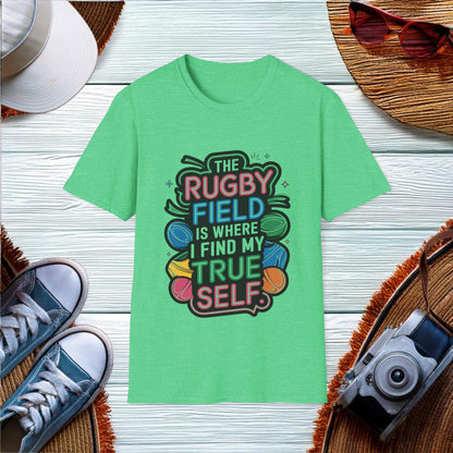 Finding True Self on the Rugby Field T-Shirt - Location: United States