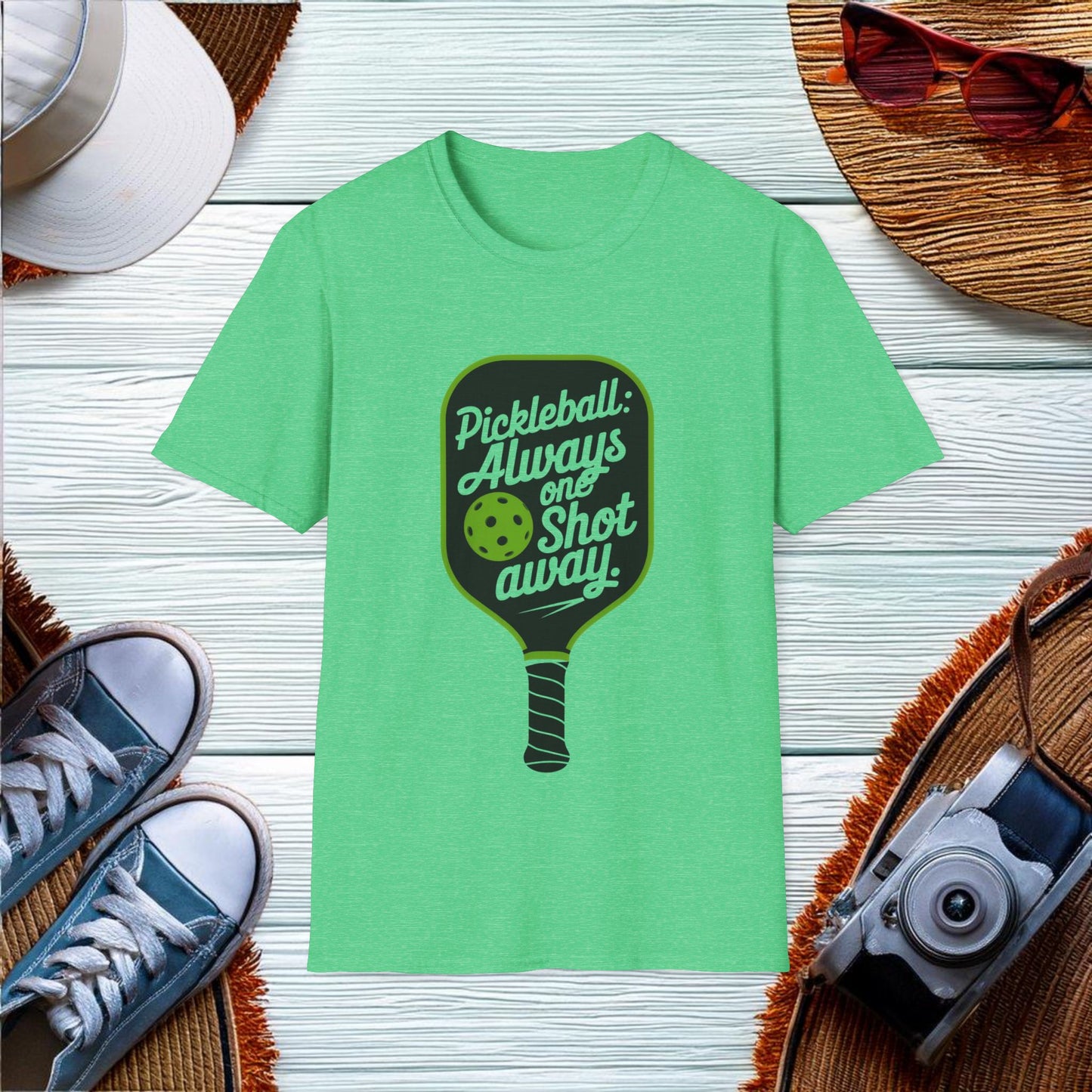 Pickleball Always one shot away T-Shirt - Location: United States