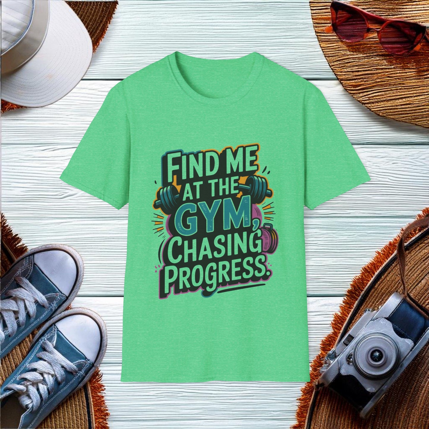 Chasing Progress at the Gym T-Shirt - Location: United States